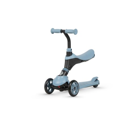 Qplay Hulajnoga Scooter Jeździk Chodzik Pchacz Sema 3w1 Blue Niebieska regulacja wysokości rączki i hulajnogi siedzisko hamulec Qplay Hulajnoga Scooter Jeździk Chodzik Pchacz Sema 3w1 Blue Niebieska regulacja wysokości rączki i hulajnogi siedzisko hamulec