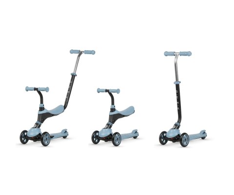 Qplay Hulajnoga Scooter Jeździk Chodzik Pchacz Sema 3w1 Blue Niebieska regulacja wysokości rączki i hulajnogi siedzisko hamulec Qplay Hulajnoga Scooter Jeździk Chodzik Pchacz Sema 3w1 Blue Niebieska regulacja wysokości rączki i hulajnogi siedzisko hamulec