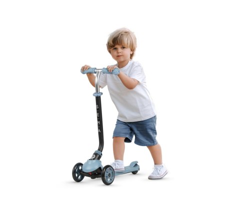Qplay Hulajnoga Scooter Jeździk Chodzik Pchacz Sema 3w1 Blue Niebieska regulacja wysokości rączki i hulajnogi siedzisko hamulec Qplay Hulajnoga Scooter Jeździk Chodzik Pchacz Sema 3w1 Blue Niebieska regulacja wysokości rączki i hulajnogi siedzisko hamulec