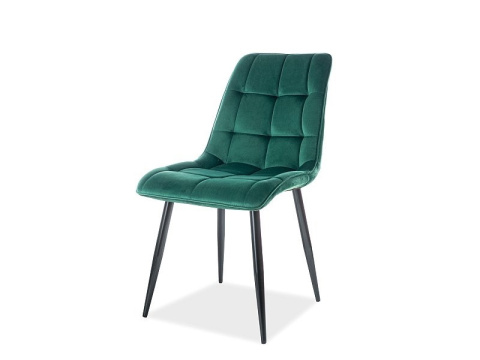 SIGNAL KRZESŁO CHIC VELVET CZARNY STELAŻ/ZIELONE BLUVEL 78 - do salonu, jadalni SIGNAL KRZESŁO CHIC VELVET CZARNY STELAŻ/ZIELONE BLUVEL 78 - do salonu, jadalni