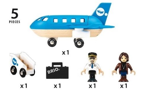 BRIO BRIO World Drewniany Samolot Pasażerski BRIO BRIO World Drewniany Samolot Pasażerski