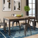 Forte JOKKAZ TBLT7029-M559 Stół rozkładany 160 x 90 Dąb / Czarny Forte JOKKAZ TBLT7029-M559 Stół rozkładany 160 x 90 Dąb / Czarny