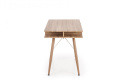 HALMAR B34 biurko dąb sonoma-biały MDF laminowany stal malowana proszkowo 120x60 półki szuflada HALMAR B34 biurko dąb sonoma-biały MDF laminowany stal malowana proszkowo 120x60 półki szuflada