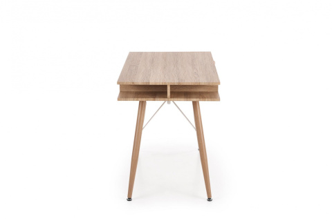 HALMAR B34 biurko dąb sonoma-biały MDF laminowany stal malowana proszkowo 120x60 półki szuflada HALMAR B34 biurko dąb sonoma-biały MDF laminowany stal malowana proszkowo 120x60 półki szuflada