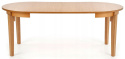 Halmar stół SORBUS rozkładany 100-200x100 blat MDF okleina naturalna dębowa - dąb miodowy, nogi lite drewno bukowe - dąb miodowy