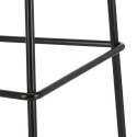 Intesi Hoker Stołek barowy Grego czarny 65 cm wyprofilowane siedzisko tworzywo PP podstawa metalowa podpórka na nogi Intesi Hoker Stołek barowy Grego czarny 65 cm wyprofilowane siedzisko tworzywo PP podstawa metalowa podpórka na nogi