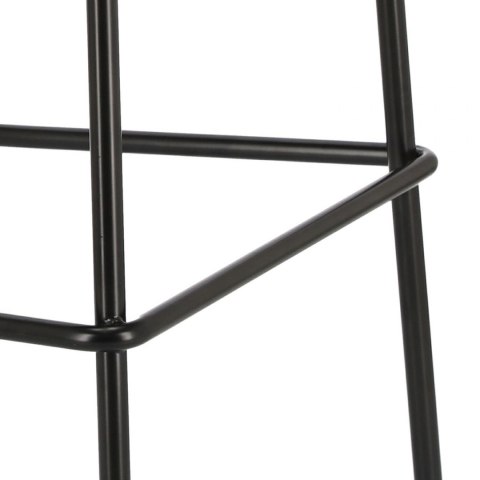 Intesi Hoker Stołek barowy Grego czarny 65 cm wyprofilowane siedzisko tworzywo PP podstawa metalowa podpórka na nogi Intesi Hoker Stołek barowy Grego czarny 65 cm wyprofilowane siedzisko tworzywo PP podstawa metalowa podpórka na nogi