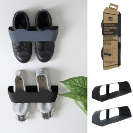 Intesi Uchwyt na buty Organizer Półka szary tworzywo na jedną parę butów do zamontowanie na ścianie lub wewnątrz szafki