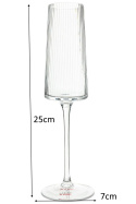 Kare Design KARE kieliszek do szampana RIFLE 215 ml transparentny szklany Kare Design KARE kieliszek do szampana RIFLE 215 ml transparentny szklany