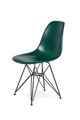 King Home Krzesło DSR BLACK myśliwska zieleń.34 - podstawa metalowa czarna