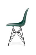 King Home Krzesło DSR BLACK myśliwska zieleń.34 - podstawa metalowa czarna King Home Krzesło DSR BLACK myśliwska zieleń.34 - podstawa metalowa czarna