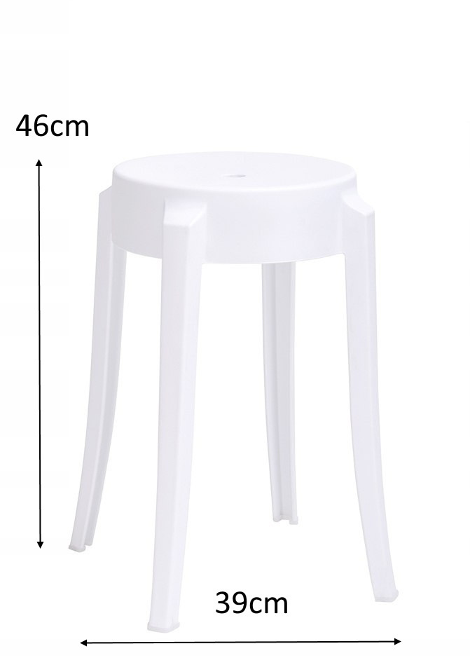 Modesto Design MODESTO stołek taboret CALMAR 46 czarny - polipropylen wytrzymały i wygodny Modesto Design MODESTO stołek taboret CALMAR 46 czarny - polipropylen wytrzymały i wygodny
