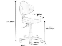 SIGNAL FOTEL OBROTOWY Q-G2 SZARY/CZARNY TKANINA