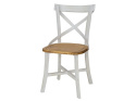 SIGNAL KRZESŁO LARS BRĄZ MIODOWY / SOSNA PATYNA - drewniane, stabilne krzesło do jadalni, salonu