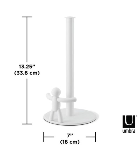 Umbra UMBRA stojak uchwyt na ręczniki papierowe BUDDY biały metal miękkie tworzywo Umbra UMBRA stojak uchwyt na ręczniki papierowe BUDDY biały metal miękkie tworzywo