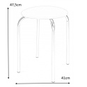 HALMAR stołek taboret CHICO stal chromowana siedzisko tworzywo PVC jasny brąz V49 HALMAR stołek taboret CHICO stal chromowana siedzisko tworzywo PVC jasny brąz V49