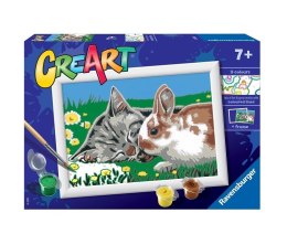 CreArt CreArt Malowanie Po Numerach Dla Dzieci Kotek i Królik