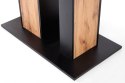 STÓŁ ROZKŁADANY PROSTOKĄTNY DOLOMIT DO JADALNI 130-175x85 DĄB WOTAN - CZARNY HALMAR płyta meblowa okleinowana STÓŁ ROZKŁADANY PROSTOKĄTNY DOLOMIT DO JADALNI 130-175x85 DĄB WOTAN - CZARNY HALMAR płyta meblowa okleinowana