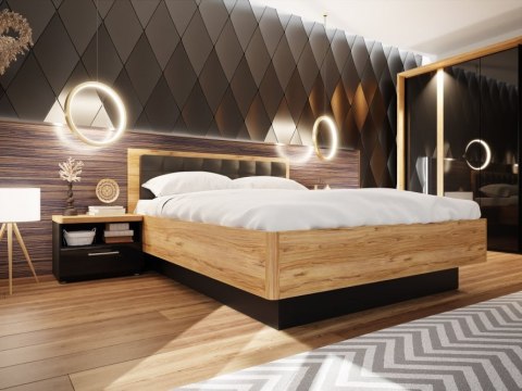Forte TULUZA BLACK JLTL3161-M397 Stelaż łóżka z podnoszonym wkładem Forte TULUZA BLACK JLTL3161-M397 Stelaż łóżka z podnoszonym wkładem