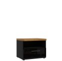 Forte TULUZA BLACK TUZK012-M548 Szafka nocna Forte TULUZA BLACK TUZK012-M548 Szafka nocna