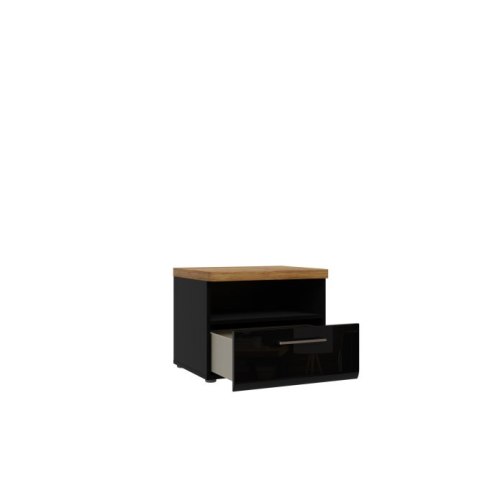 Forte TULUZA BLACK TUZK012-M548 Szafka nocna Forte TULUZA BLACK TUZK012-M548 Szafka nocna