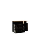 Forte TULUZA BLACK TUZK222B-M548 Komoda Forte TULUZA BLACK TUZK222B-M548 Komoda