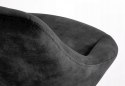 HALMAR hoker tapicerowany H102 velvet czarny stal malowana proszkowo regulowana wysokość do kuchni baru pubu HALMAR hoker tapicerowany H102 velvet czarny stal malowana proszkowo regulowana wysokość do kuchni baru pubu
