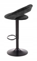 HALMAR hoker tapicerowany H102 velvet czarny stal malowana proszkowo regulowana wysokość do kuchni baru pubu HALMAR hoker tapicerowany H102 velvet czarny stal malowana proszkowo regulowana wysokość do kuchni baru pubu