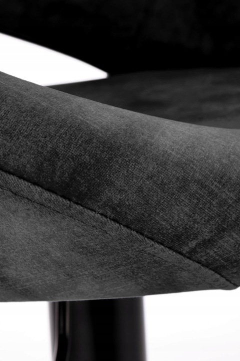 HALMAR hoker tapicerowany H102 velvet czarny stal malowana proszkowo regulowana wysokość do kuchni baru pubu HALMAR hoker tapicerowany H102 velvet czarny stal malowana proszkowo regulowana wysokość do kuchni baru pubu