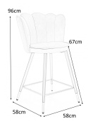 HOKER KRZESŁO BAROWE H106 tapicerka VELVET CIEMNO ZIELONY podstawa STAL malowana proszkowo CZARNO ZŁOTA HALMAR HOKER KRZESŁO BAROWE H106 tapicerka VELVET CIEMNO ZIELONY podstawa STAL malowana proszkowo CZARNO ZŁOTA HALMAR