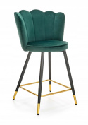 HOKER KRZESŁO BAROWE H106 tapicerka VELVET CIEMNO ZIELONY podstawa STAL malowana proszkowo CZARNO ZŁOTA HALMAR HOKER KRZESŁO BAROWE H106 tapicerka VELVET CIEMNO ZIELONY podstawa STAL malowana proszkowo CZARNO ZŁOTA HALMAR