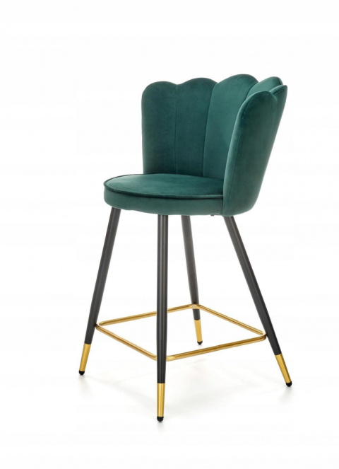HOKER KRZESŁO BAROWE H106 tapicerka VELVET CIEMNO ZIELONY podstawa STAL malowana proszkowo CZARNO ZŁOTA HALMAR HOKER KRZESŁO BAROWE H106 tapicerka VELVET CIEMNO ZIELONY podstawa STAL malowana proszkowo CZARNO ZŁOTA HALMAR