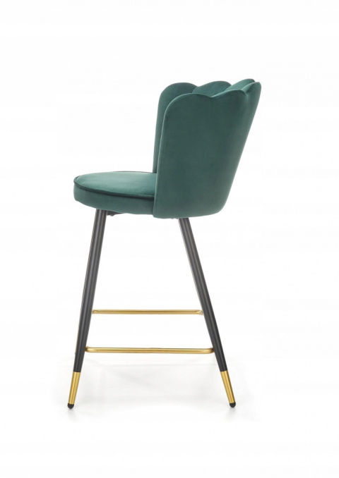 HOKER KRZESŁO BAROWE H106 tapicerka VELVET CIEMNO ZIELONY podstawa STAL malowana proszkowo CZARNO ZŁOTA HALMAR HOKER KRZESŁO BAROWE H106 tapicerka VELVET CIEMNO ZIELONY podstawa STAL malowana proszkowo CZARNO ZŁOTA HALMAR