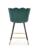 HOKER KRZESŁO BAROWE H106 tapicerka VELVET CIEMNO ZIELONY podstawa STAL malowana proszkowo CZARNO ZŁOTA HALMAR HOKER KRZESŁO BAROWE H106 tapicerka VELVET CIEMNO ZIELONY podstawa STAL malowana proszkowo CZARNO ZŁOTA HALMAR