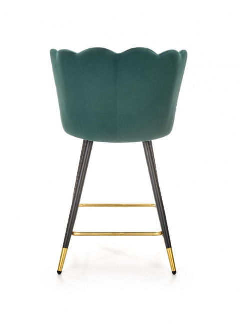 HOKER KRZESŁO BAROWE H106 tapicerka VELVET CIEMNO ZIELONY podstawa STAL malowana proszkowo CZARNO ZŁOTA HALMAR HOKER KRZESŁO BAROWE H106 tapicerka VELVET CIEMNO ZIELONY podstawa STAL malowana proszkowo CZARNO ZŁOTA HALMAR