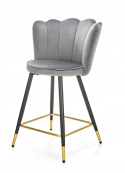 HALMAR hoker H106 tapicerka velvet popielaty podstawa stal malowana proszkowo czarno złoty HALMAR hoker H106 tapicerka velvet popielaty podstawa stal malowana proszkowo czarno złoty