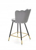 HALMAR hoker H106 tapicerka velvet popielaty podstawa stal malowana proszkowo czarno złoty HALMAR hoker H106 tapicerka velvet popielaty podstawa stal malowana proszkowo czarno złoty
