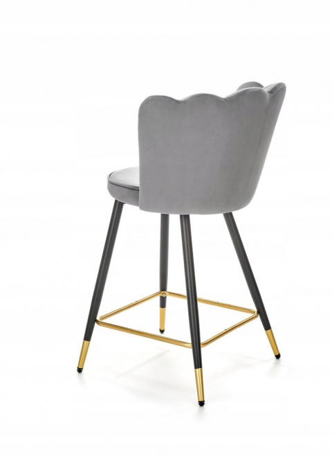HALMAR hoker H106 tapicerka velvet popielaty podstawa stal malowana proszkowo czarno złoty HALMAR hoker H106 tapicerka velvet popielaty podstawa stal malowana proszkowo czarno złoty