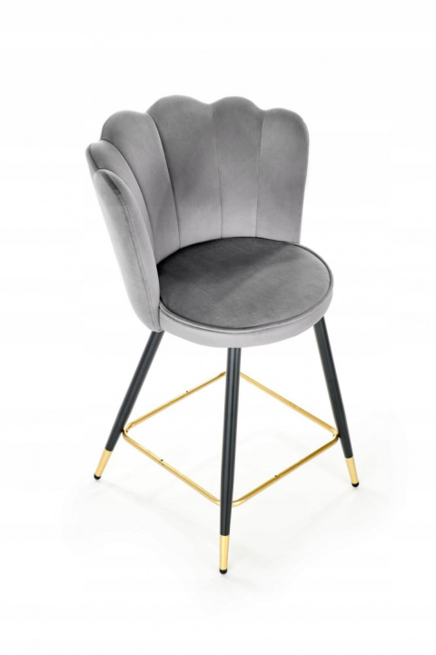 HALMAR hoker H106 tapicerka velvet popielaty podstawa stal malowana proszkowo czarno złoty HALMAR hoker H106 tapicerka velvet popielaty podstawa stal malowana proszkowo czarno złoty