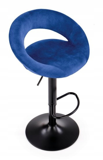 HALMAR HOKER H102 VELVET granatowy stal malowana proszkowo czarny regulacja wysokości HALMAR HOKER H102 VELVET granatowy stal malowana proszkowo czarny regulacja wysokości
