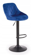 HOKER KRZESŁO BAROWE H101 REGULOWANA WYSOKOŚĆ tapicerowany VELVET GRANATOWY podstawa STAL malowana proszkowo CZARNY HALMAR HOKER KRZESŁO BAROWE H101 REGULOWANA WYSOKOŚĆ tapicerowany VELVET GRANATOWY podstawa STAL malowana proszkowo CZARNY HALMAR