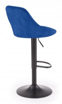 HOKER KRZESŁO BAROWE H101 REGULOWANA WYSOKOŚĆ tapicerowany VELVET GRANATOWY podstawa STAL malowana proszkowo CZARNY HALMAR HOKER KRZESŁO BAROWE H101 REGULOWANA WYSOKOŚĆ tapicerowany VELVET GRANATOWY podstawa STAL malowana proszkowo CZARNY HALMAR