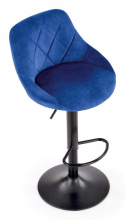HOKER KRZESŁO BAROWE H101 REGULOWANA WYSOKOŚĆ tapicerowany VELVET GRANATOWY podstawa STAL malowana proszkowo CZARNY HALMAR HOKER KRZESŁO BAROWE H101 REGULOWANA WYSOKOŚĆ tapicerowany VELVET GRANATOWY podstawa STAL malowana proszkowo CZARNY HALMAR