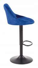 HOKER KRZESŁO BAROWE H101 REGULOWANA WYSOKOŚĆ tapicerowany VELVET GRANATOWY podstawa STAL malowana proszkowo CZARNY HALMAR HOKER KRZESŁO BAROWE H101 REGULOWANA WYSOKOŚĆ tapicerowany VELVET GRANATOWY podstawa STAL malowana proszkowo CZARNY HALMAR