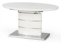 HALMAR stół owalny ASPEN rozkładany, biały 140-180x90 MDF lakierowany stal nierdzewna HALMAR stół owalny ASPEN rozkładany, biały 140-180x90 MDF lakierowany stal nierdzewna