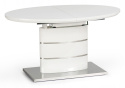 HALMAR stół owalny ASPEN rozkładany, biały 140-180x90 MDF lakierowany stal nierdzewna HALMAR stół owalny ASPEN rozkładany, biały 140-180x90 MDF lakierowany stal nierdzewna