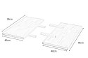 Halmar APEX & RADUS - przedłużka blatu 78x40 cm; MDF + okleina naturalna kolor: dąb naturalny Halmar APEX & RADUS - przedłużka blatu 78x40 cm; MDF + okleina naturalna kolor: dąb naturalny