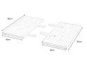 Halmar APEX & RADUS - przedłużka blatu 85x40 cm; drewno lite - dębowe kolor: dąb naturalny Halmar APEX & RADUS - przedłużka blatu 85x40 cm; drewno lite - dębowe kolor: dąb naturalny