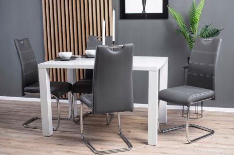 Halmar K211 krzesło popiel materiał: stal chromowana / ekoskóra Halmar K211 krzesło popiel materiał: stal chromowana / ekoskóra