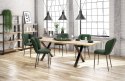 Halmar stół APEX 140x85 drewno lite - dębowe kolor: dąb naturalny nogi stal malowana proszkowo czarny Halmar stół APEX 140x85 drewno lite - dębowe kolor: dąb naturalny nogi stal malowana proszkowo czarny